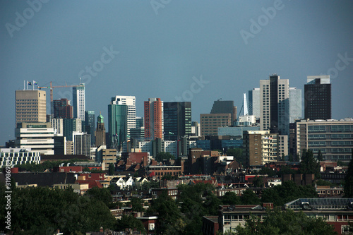 Rotterdam skyline panorama