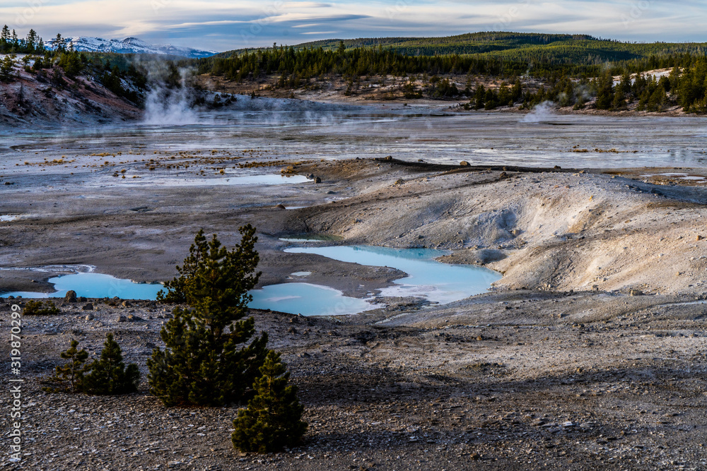 Norris Geyser Basin landscapes, Yellowstone Norris Geyser Basin landscapes, Yellowstone