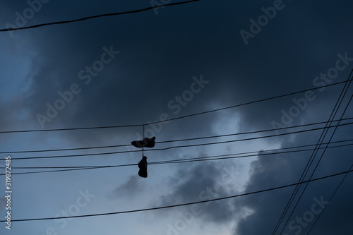 shoes on cable 