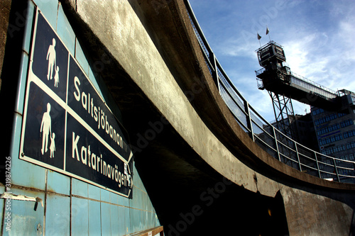 Slussen/Katarinahissen i Stockholm. photo