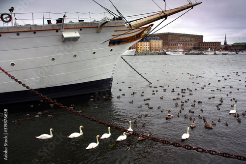 Af Chapman vid skeppsholmen vintertid. photo