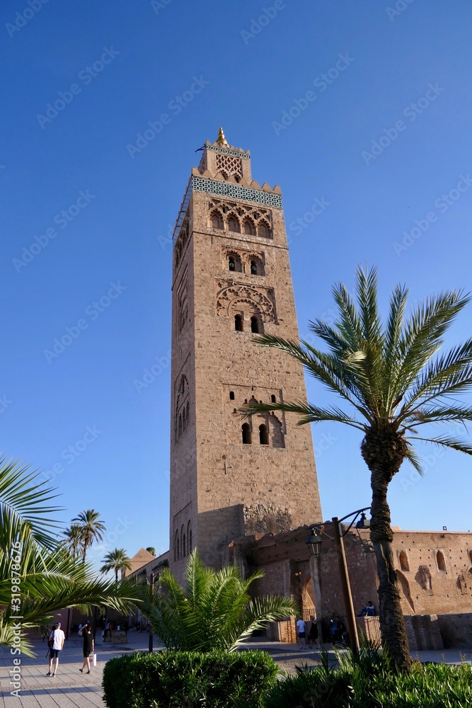 Koutoubia Mosque Minaret, Marrakesh, Morocco