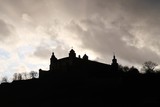 Würzburg, Festung Marienberg im Gegenlicht