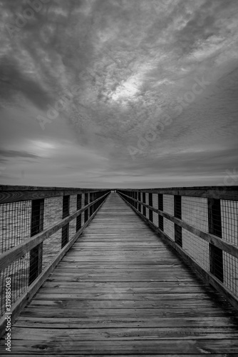 wooden bridge to sea