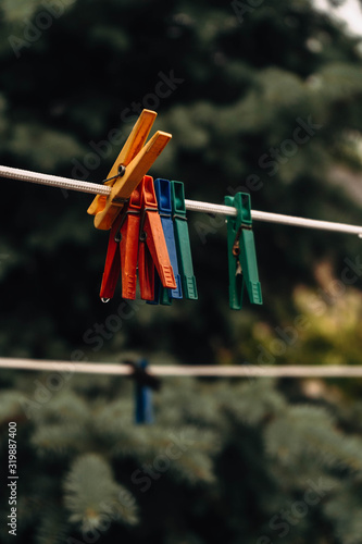 clothes pegs on line