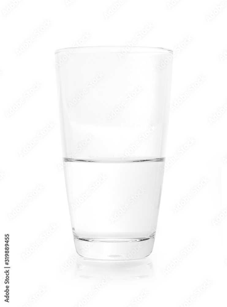 clean water isolated on white background clean water isolated on white background