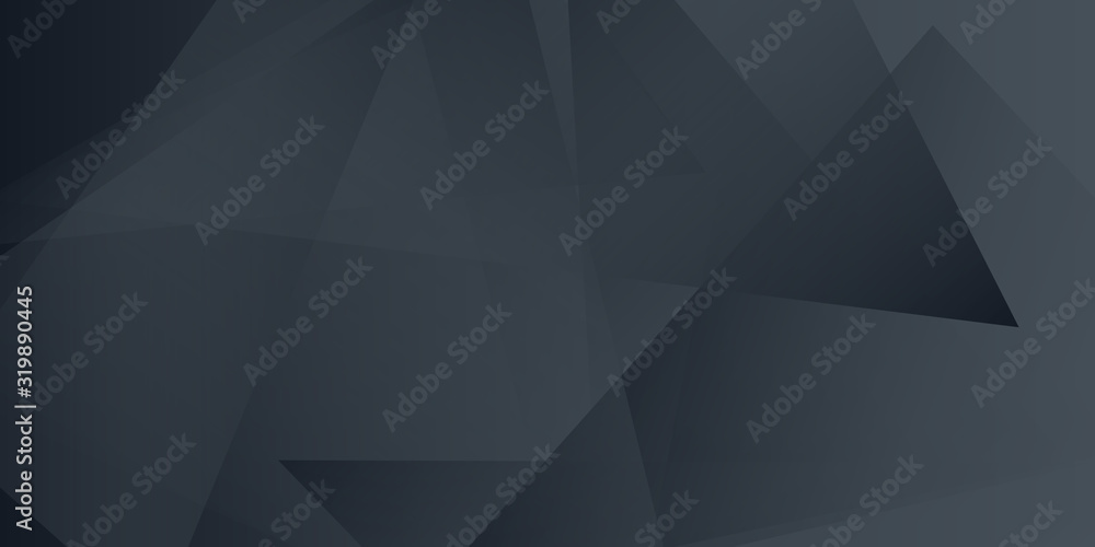 Obraz premium Simple modern black triangle abstract presentation background