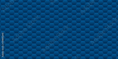 Blue hexagon abstract presentation background. © Salman