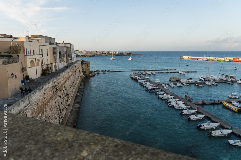 view of wall and ocean in Italy