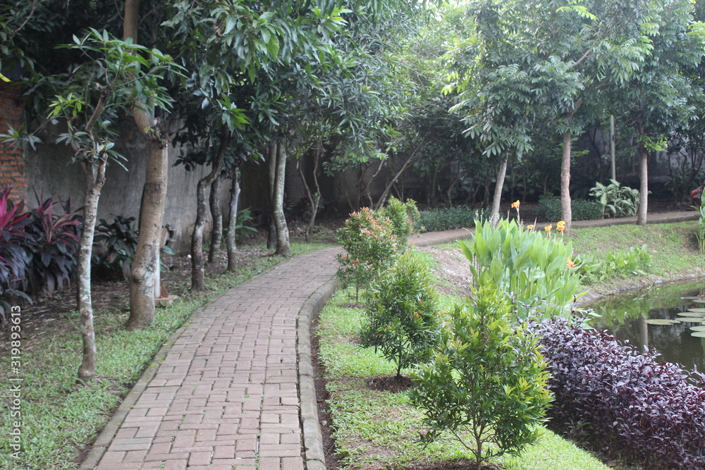 Landscape in the garden city in east Jakarta