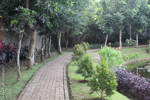 Fototapeta Naklejka Na Ścianę i Meble -  Landscape in the garden city in east Jakarta