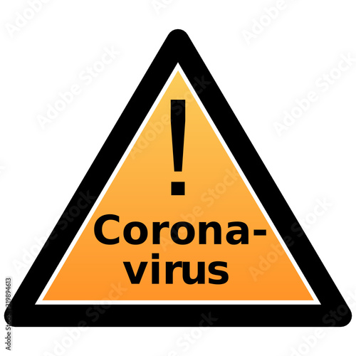 Coronavirus - warning sign