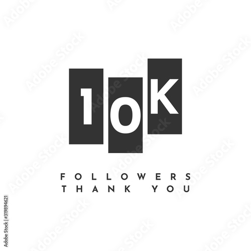 Thank You 10k Followers Template Design photo