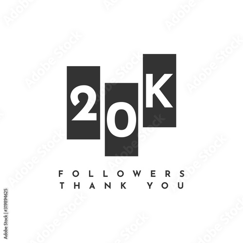 Thank You 20k Followers Template Design
