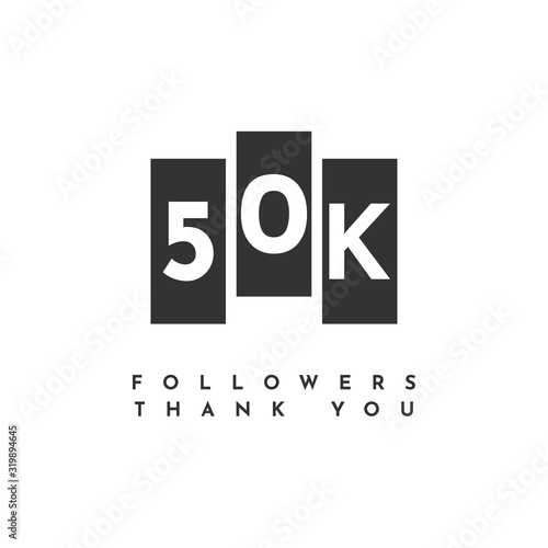 Thank You 50k Followers Template Design