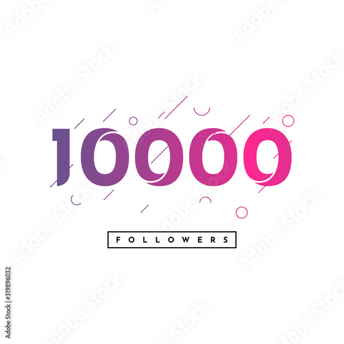 10000 Followers design