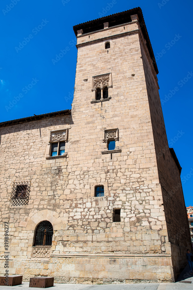 The historic Fermoselle Palace best known as the Air Tower built on 1440 in Salamanca, Spain