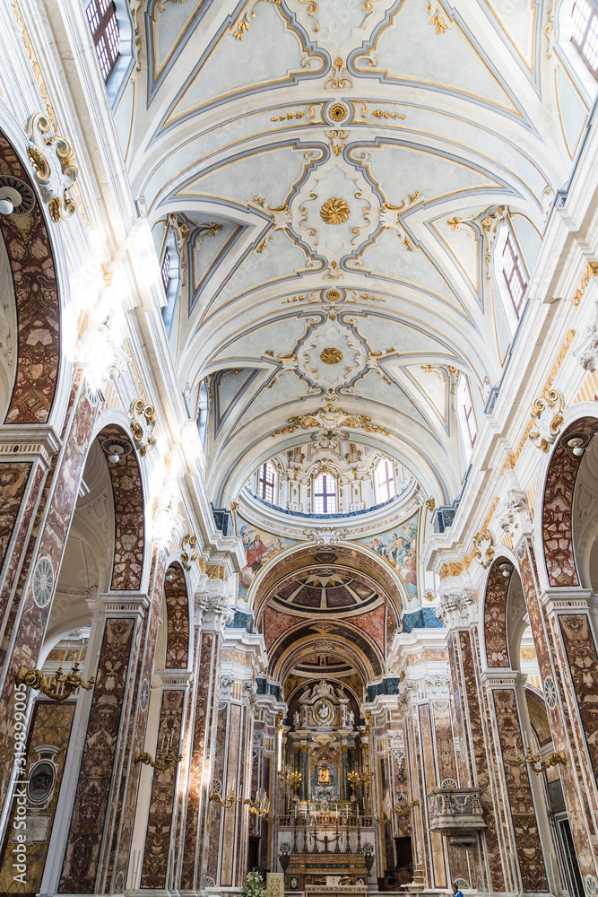 Travel Italy - interior of catholic church