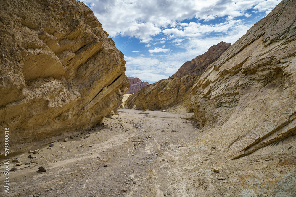 hikink the golden canyon - gower gulch circuit in death valley, california, usa hikink the golden canyon - gower gulch circuit in death valley, california, usa