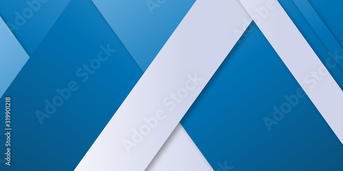 Blue grey white abstract background geometry shine and layer element vector for presentation design. Suit for business, corporate, institution, party, festive, seminar, and talks.