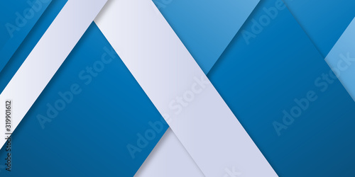 Blue grey white abstract background geometry shine and layer element vector for presentation design. Suit for business, corporate, institution, party, festive, seminar, and talks.