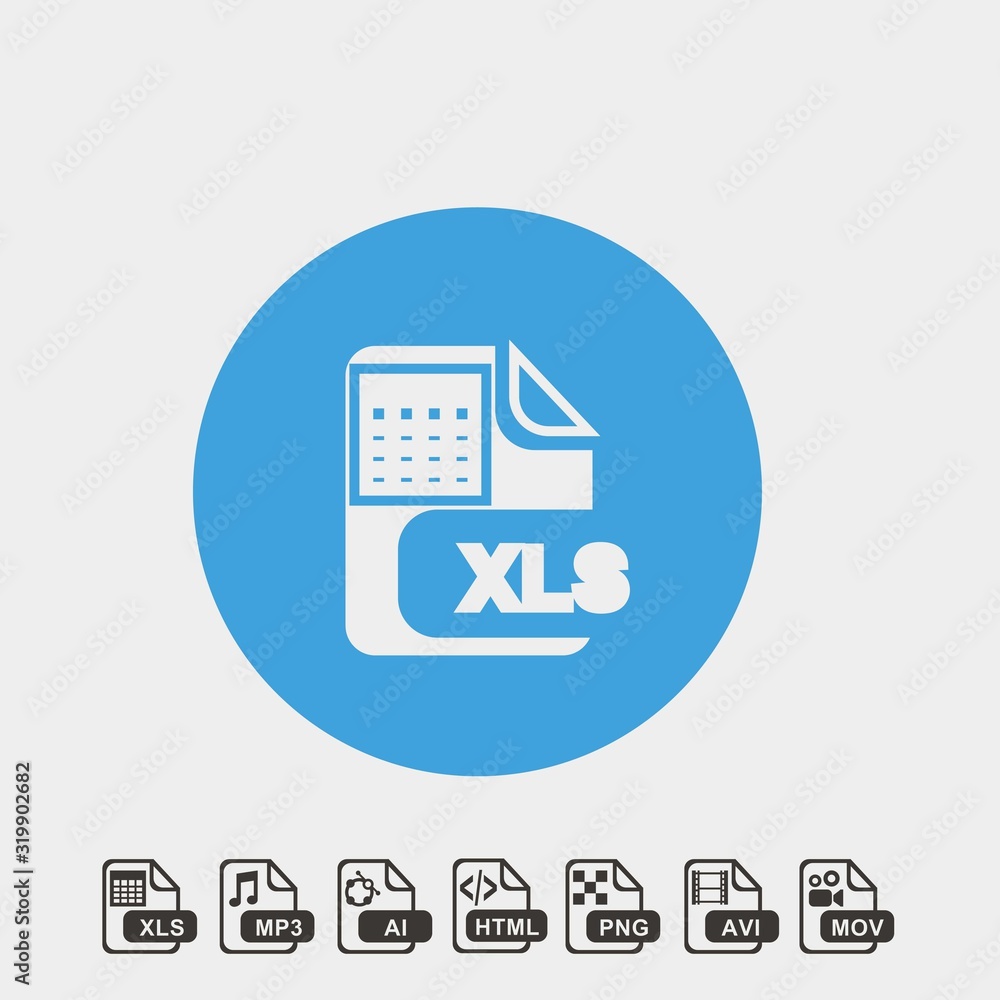 Xls Format. Logo xls format icon vector illustration and symbol foir website and graphic ...
