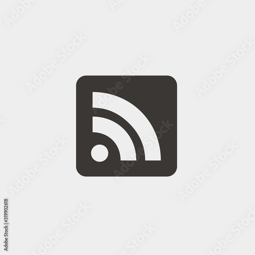 wifi icon vector illustration and symbol foir website and graphic design photo