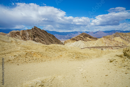 hikink the golden canyon - gower gulch circuit in death valley, california, usa