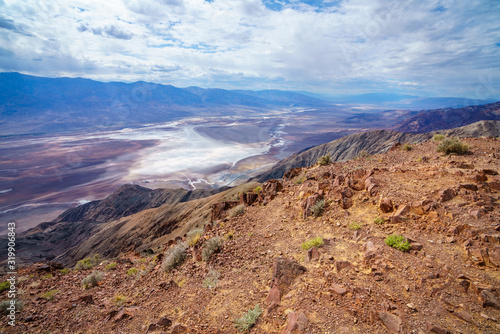 badwater basin from dantes view in death valley, california, usa