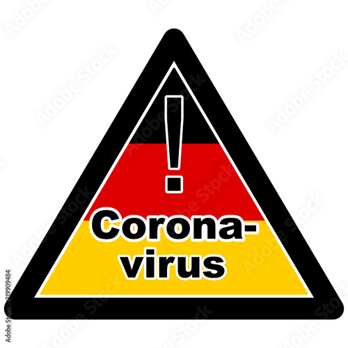 Coronavirus germany - warning sign