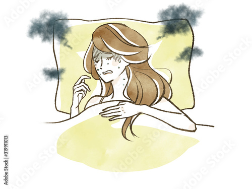 Obraz na płótnie Kobieta-Sen-Koszmar