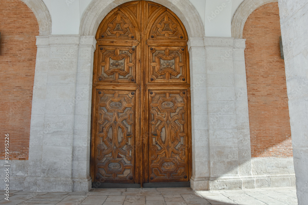 Door in Royal Palace of Aranjuez Spain
