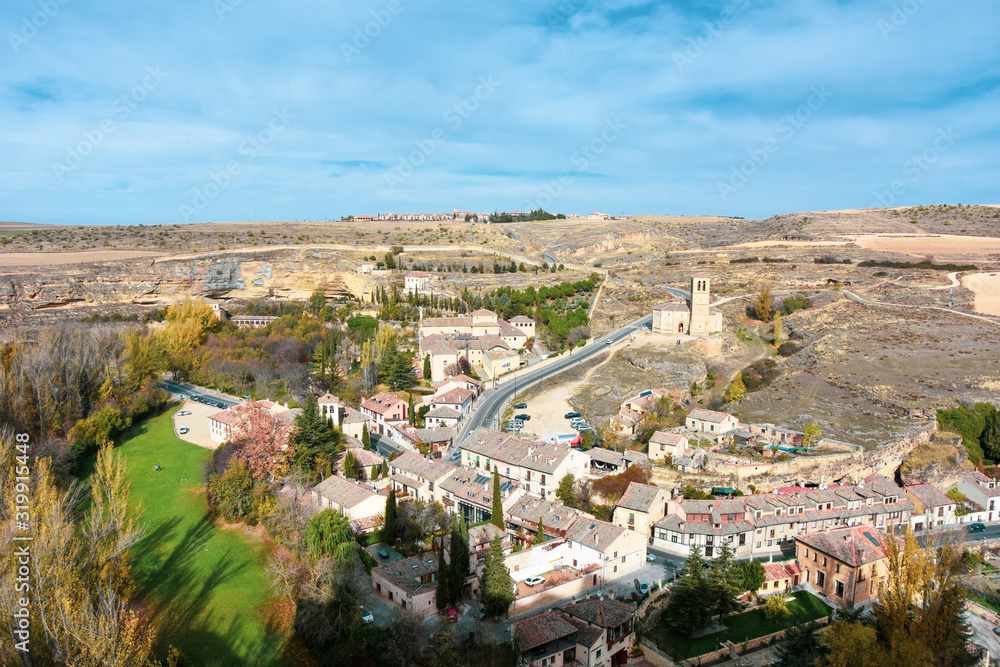 Panoramic views of Segovia Spain