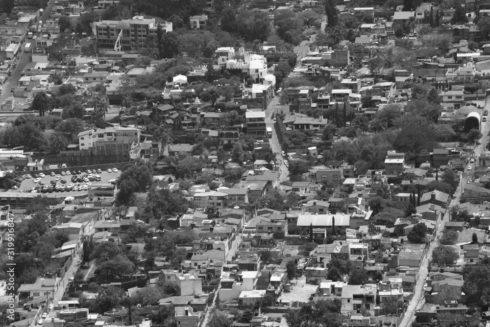 Aereal View of Tepoztlan Mexican Town