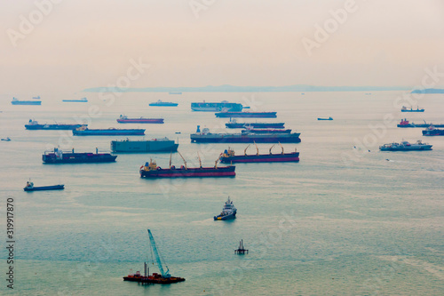 Photography Tanker Ships in Singapore Strait