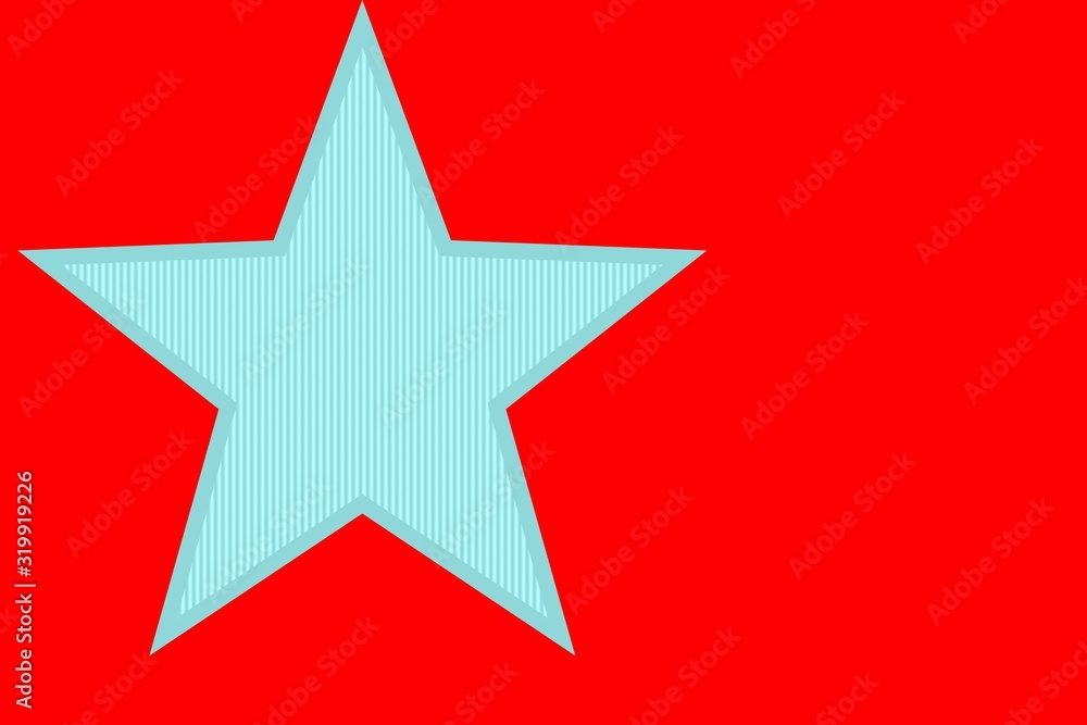 Star on a plane color background Star on a plane color background