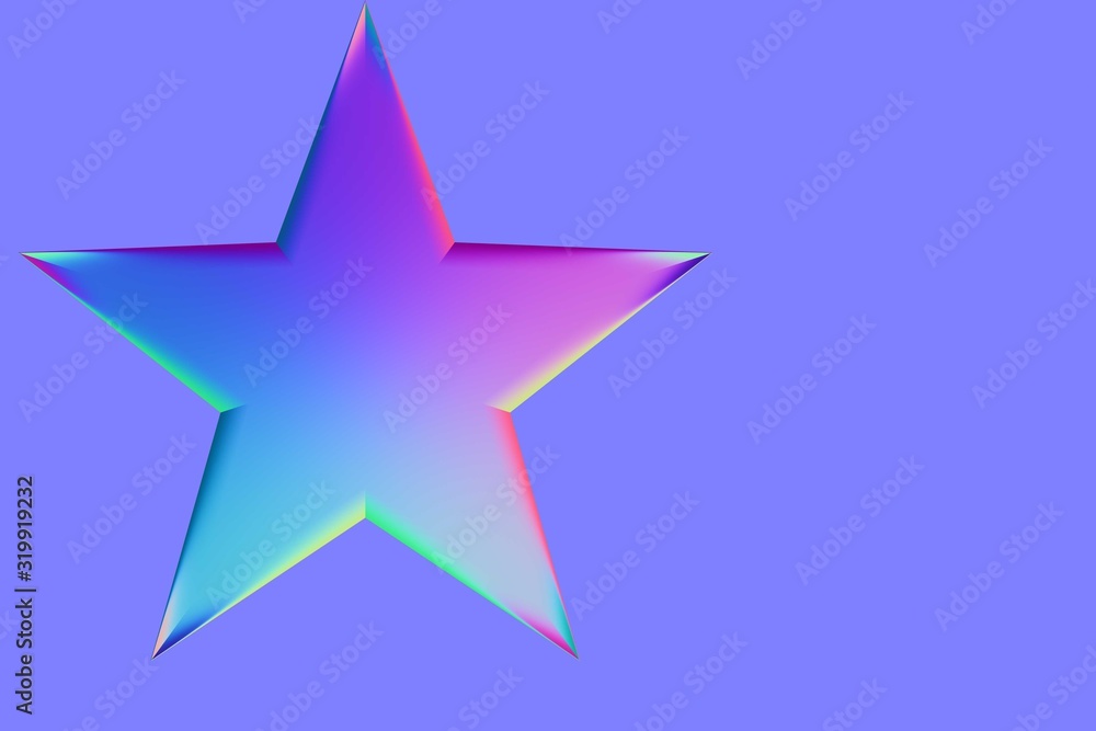 Star on a plane color background Star on a plane color background