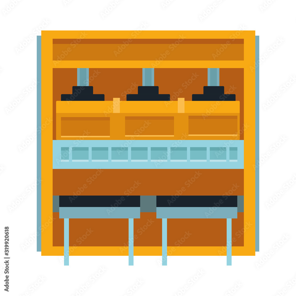 car repair design with engines machine icon car repair design with engines machine icon