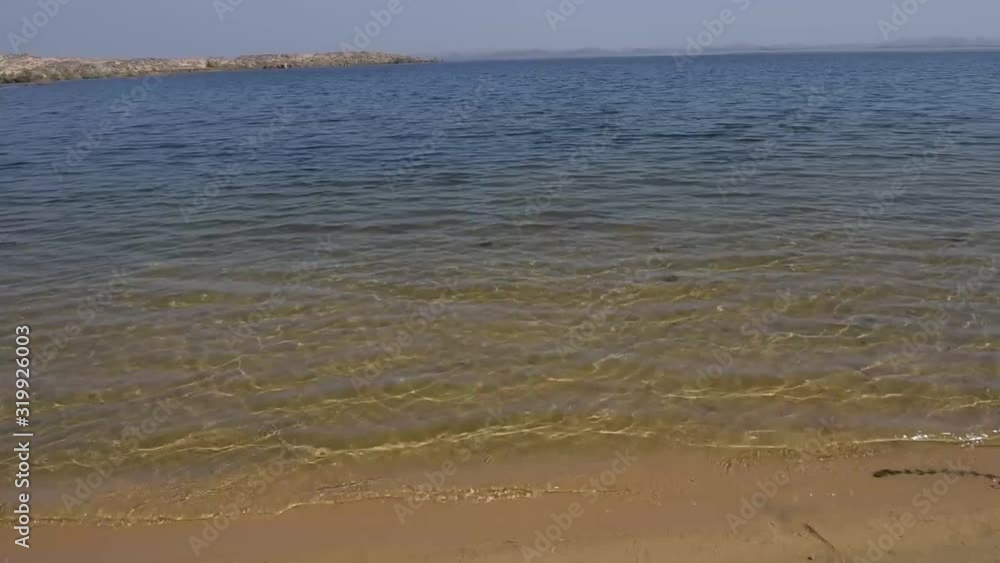 The sandy Lake Nasser shore The sandy Lake Nasser shore