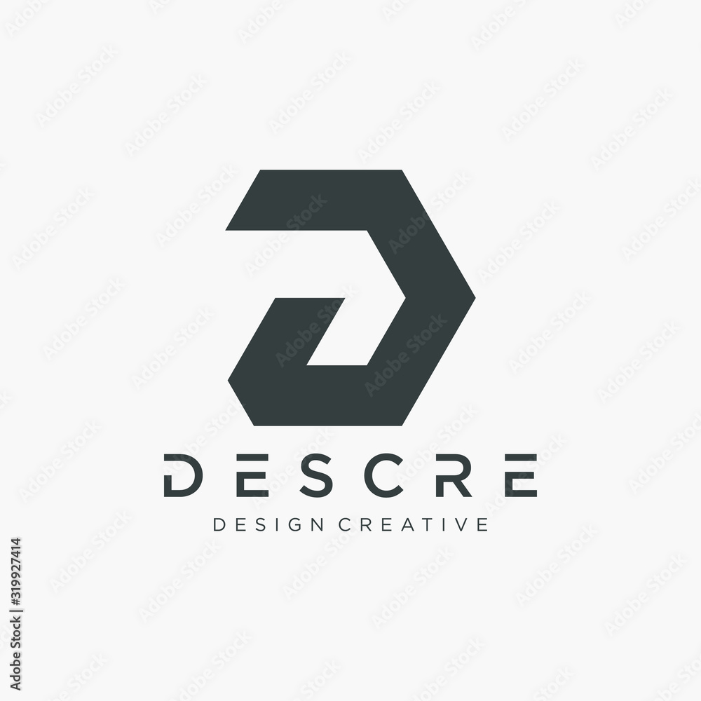 Abstract letter D DA simple logo design Template. Logo Emblem Capital Letter Modern Template. Creative minimalist logotype icon symbol. -VECTOR Abstract letter D DA simple logo design Template. Logo Emblem Capital Letter Modern Template. Creative minimalist logotype icon symbol. -VECTOR