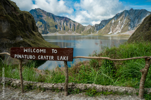 Mount Pinatubo in in the Philippines on the northern island of Luzon