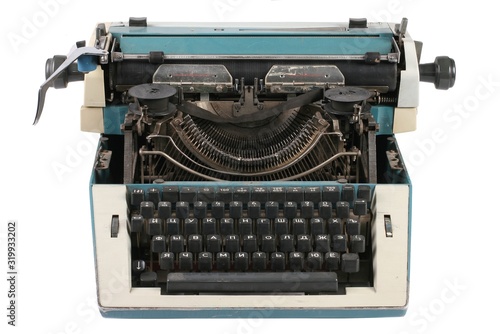 Old antique mechanical vintage typewriter