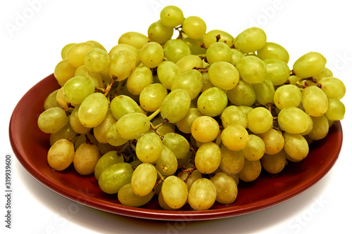 green grapes lesert white background