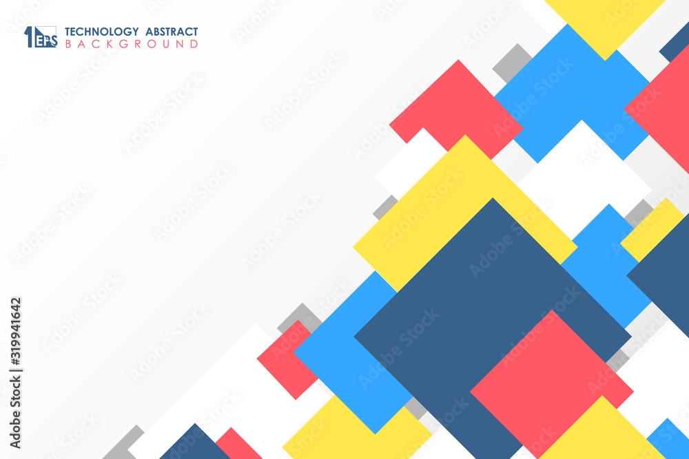 Abstract minimal colorful in business theme of square pattern design for cover background. illustration vector eps10 Abstract minimal colorful in business theme of square pattern design for cover background. illustration vector eps10