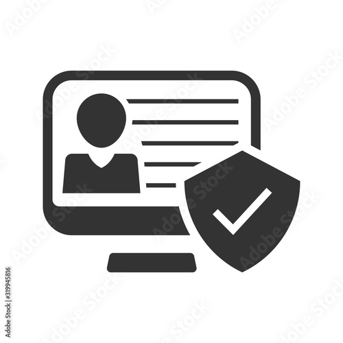 Personal data protection icon