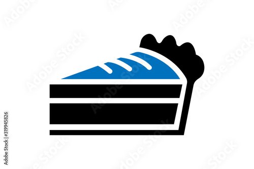 Pie icon vector illustration 