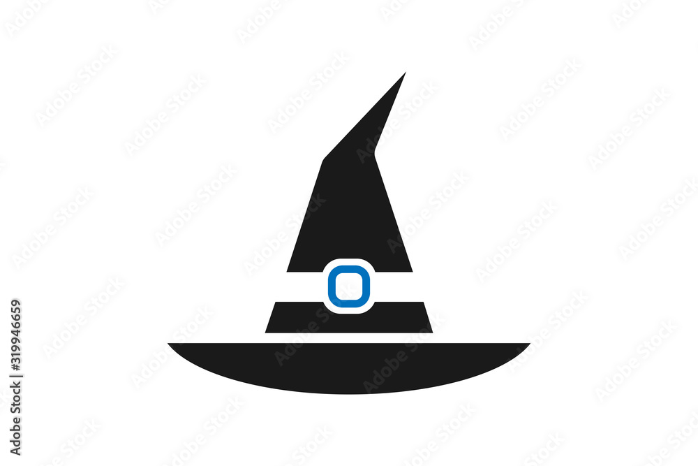 Fototapeta premium Halloween icon, hat icon vector illustration