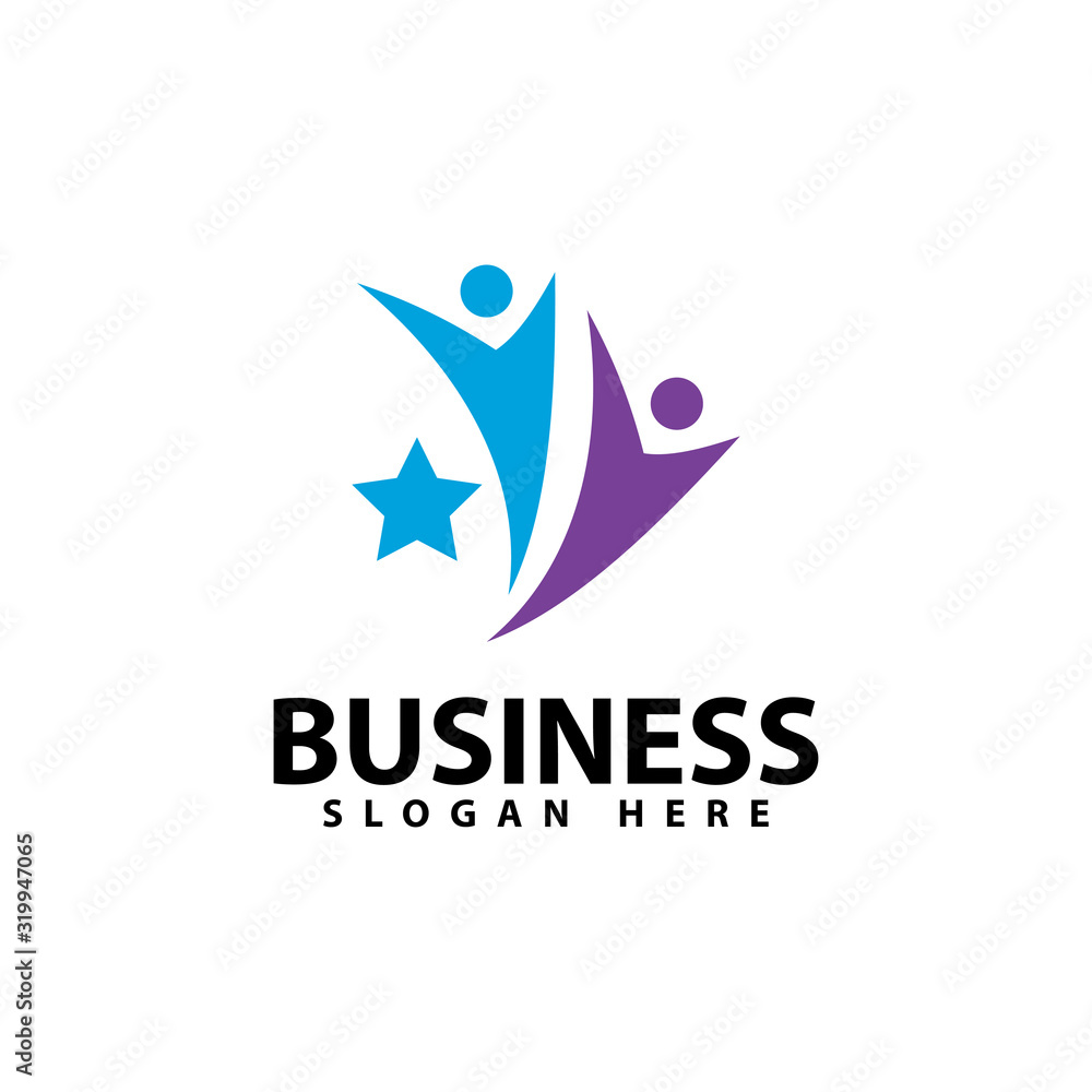Adoption and community logo template vector icon Adoption and community logo template vector icon