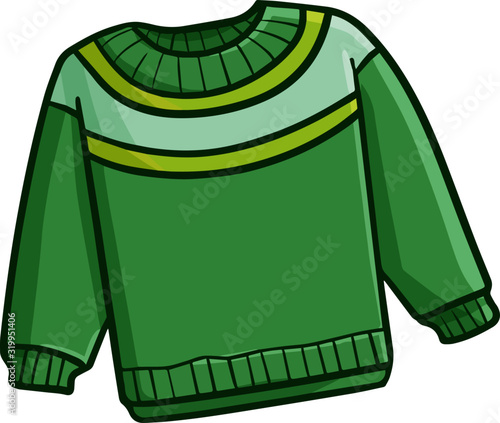 Cute and funny green small sweater for your children