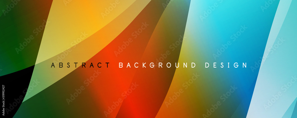 Wave liquid style lines with shadows and light on gradient background Wave liquid style lines with shadows and light on gradient background